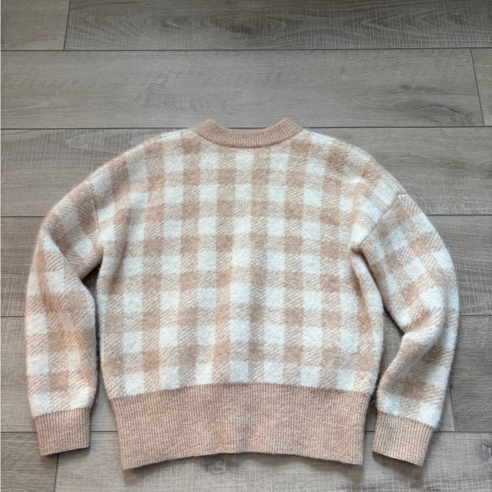 Sezane Becky Plaid Gingham Jumper - Picture 13 of 14